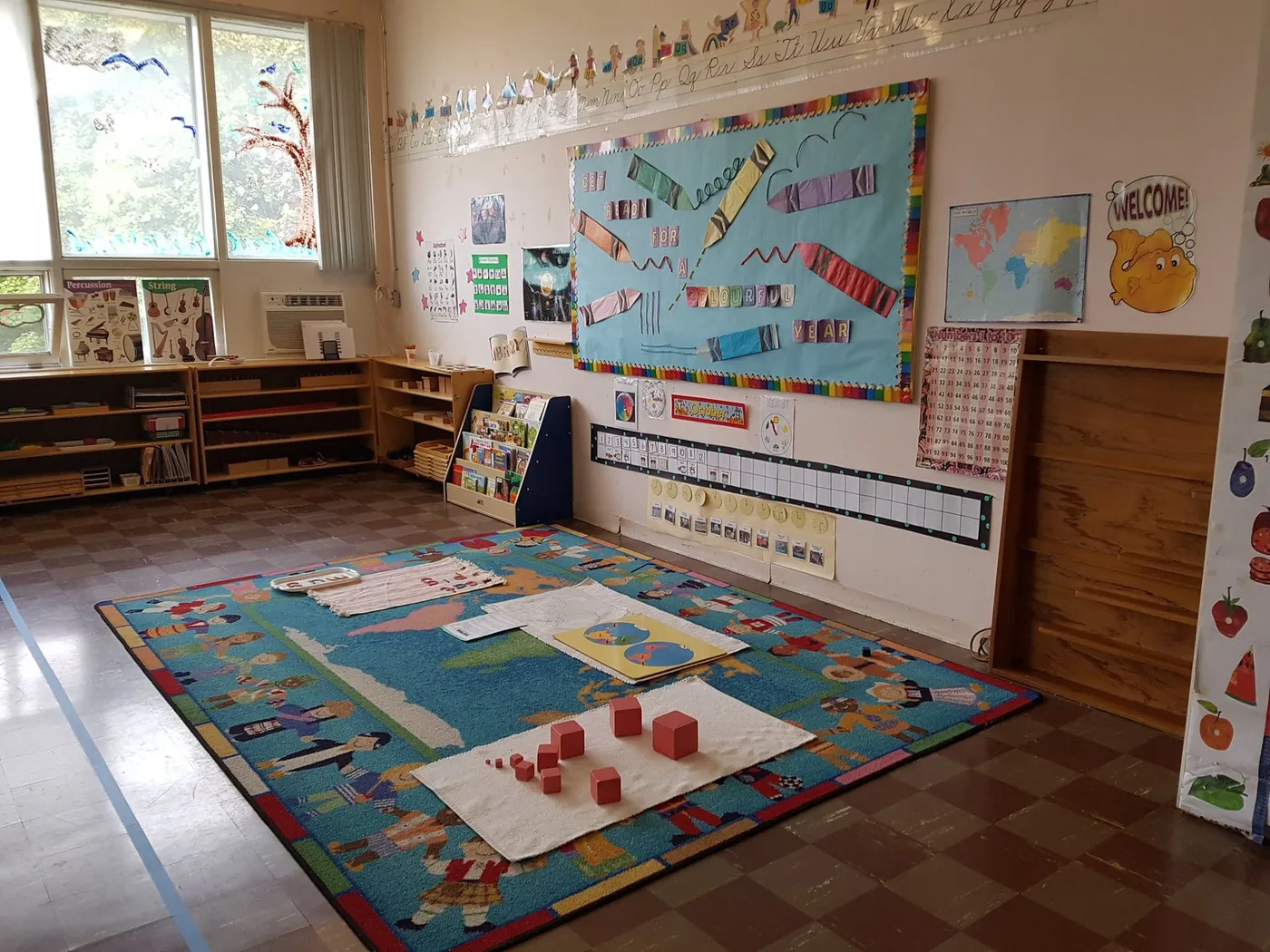 Montessori classroom at Yorktown Montessori School